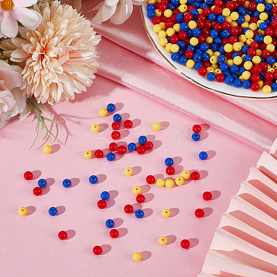 Opaque Acrylic Beads SACR-PA0001-04A-02-1