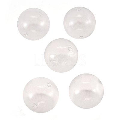Handmade Two Holes Blown Glass Globe Beads BLOW-TA0001-02B-1