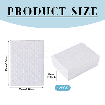 Rhombus Textured Cardboard Gift Storage Boxes CON-TAC0010-03A-01-1
