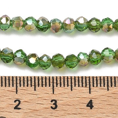 Electroplate Glass Beads Strands EGLA-A034-T4mm-J05-1