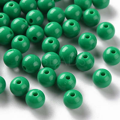 Opaque Acrylic Beads MACR-S370-C8mm-24-1