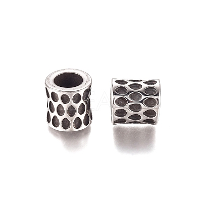 304 Stainless Steel European Beads STAS-M274-053AS-1
