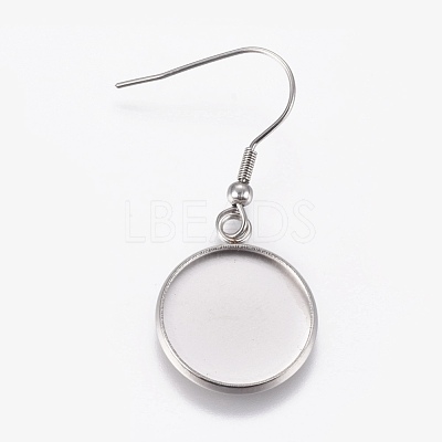 304 Stainless Steel Dangle Earrings EJEW-WH0001-A01-1