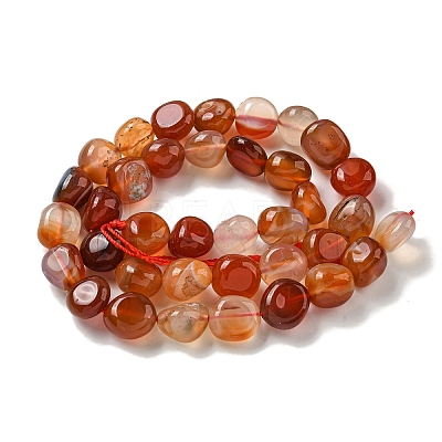 Natural Brazil Red Agate Beads Strands G-L599-A01-02-1