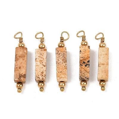Natural Picture Jasper Pendants GG-CBA5E56-02G-01-1