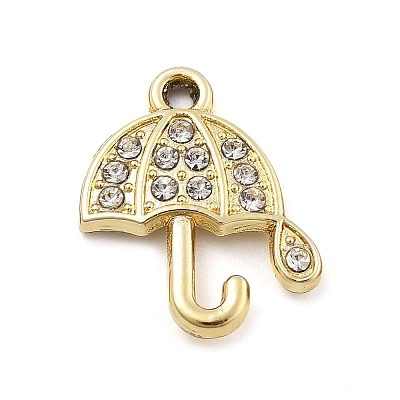 Alloy Rhinestone Pendants FIND-U026-10G-1