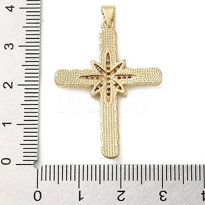Brass Micro Pave Clear Cubic Zirconia Pendants KK-A212-06G-G-1