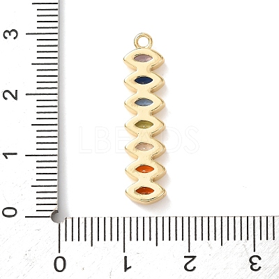 Brass Micro Pave Cubic Zirconia Pendants LS-KK-A295-06B-G-1