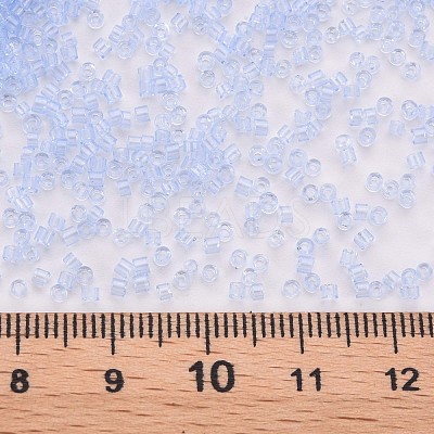 Transparent Glass Cylinder Beads SEED-S047-I-004-1