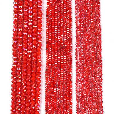 Electroplate Glass Beads Strands EGLA-A044-P2mm-B22-1