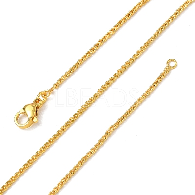 1.5MM Brass Wheat Chain Necklaces for Women KK-CBA4FD4-08G-1