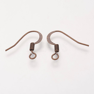 Brass French Earring Hooks KK-Q366-RC-NF-1