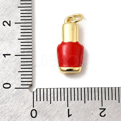Brass Enamel Pendants KK-A268-03G-B-1