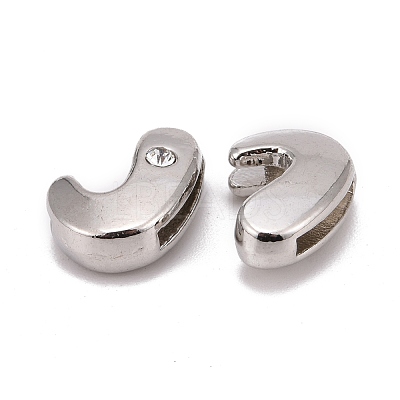 Letter Slider Beads for Watch Band Bracelet Making ALRI-O012-J-NR-1