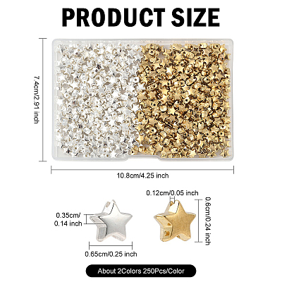 500Pcs 2 Colors CCB Plastic Beads CCB-YW0001-65-1