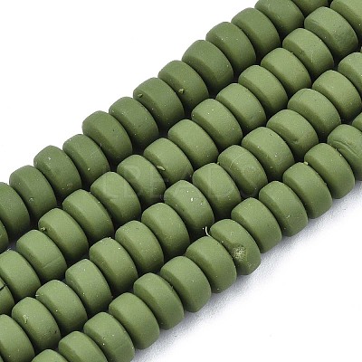 Handmade Polymer Clay Beads Strands LS-CLAY-N008-104-1