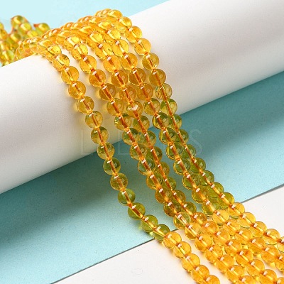 Natural Quartz Crystal Beads Strands G-C076-4mm-6-1