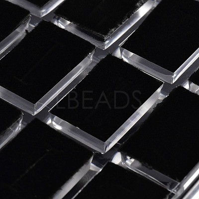 Cuboid Organic Glass Ring Display Boxes LS-RDIS-N015-03-1