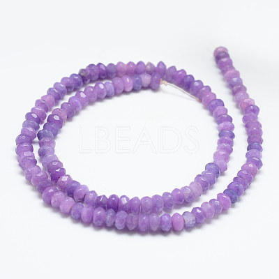 Natural White Jade Bead Strands X-G-R409-3x5-05-1