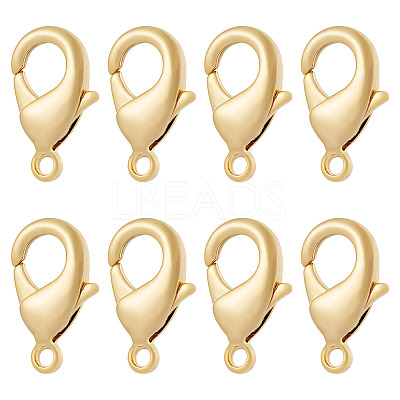 8Pcs Brass Lobster Claw Clasps KK-TA0002-70-1