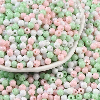 Opaque Acrylic Beads X1-OACR-H118-07B-12-1