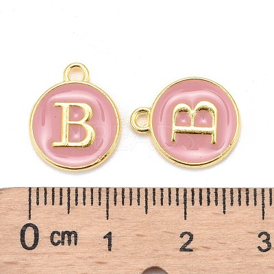 Golden Plated Alloy Enamel Charms ENAM-S118-07B-1