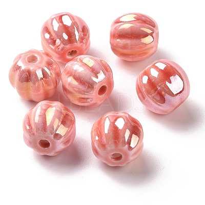 Handmade Pearlized Porcelain Beads X1-PORC-G010-01F-1