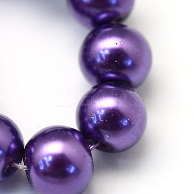 Baking Paint Glass Pearl Bead Strands HY-Q003-3mm-76-1