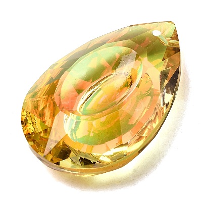 Electroplated Glass Pendants GLAA-G122-07A-1