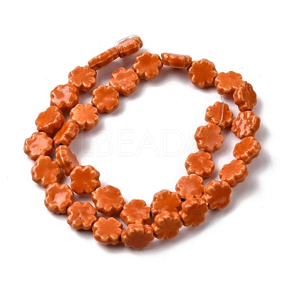 Handmade Porcelain Beads Strands PORC-K010-05G-1