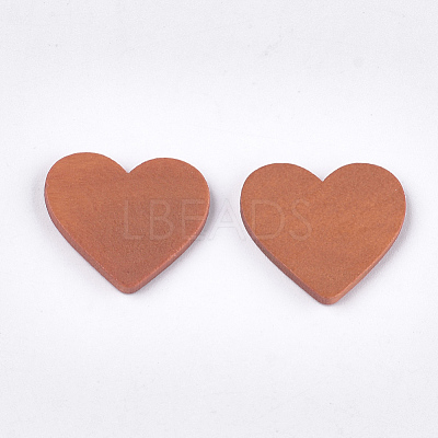 Painted Wood Cabochons WOOD-T021-04I-1