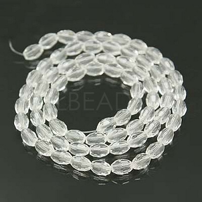 Faceted Glass Beads Strands X-GC891Y-14-1