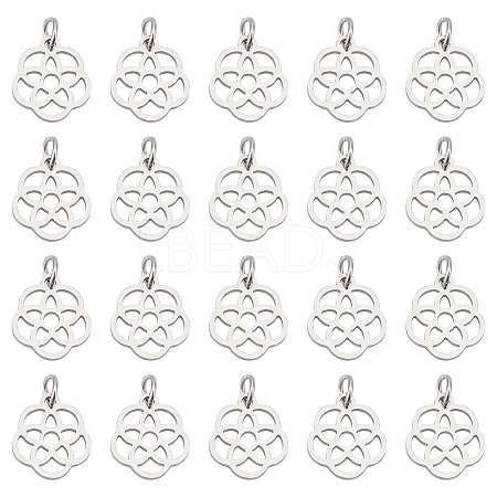 304 Stainless Steel Pendants STAS-UN0018-96P-1