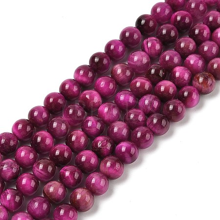 Grade AB Natural Tiger Eye Beads Strands G-B133-A02-8MM-05-1