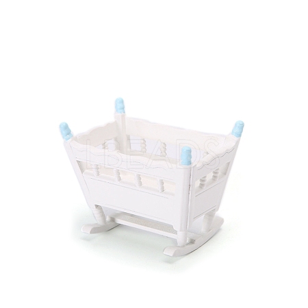 Wooden Cradle Miniature Ornaments PW-WGBA73E-02-1