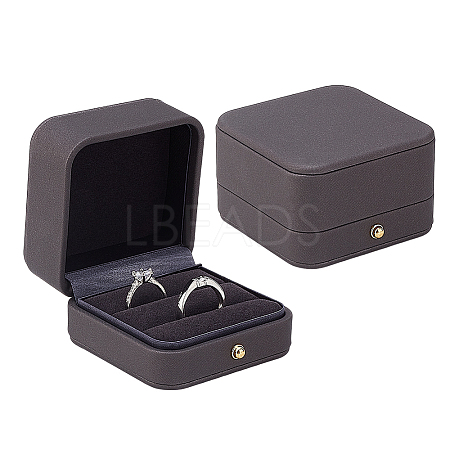 Imitation Leather Wedding Ring Gift Storage Boxes CON-WH0086-154B-1