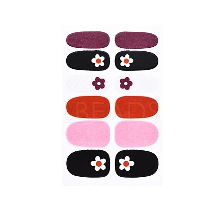 Flower Series Full Cover Nail Decal Stickers MRMJ-T109-WSZ498-1