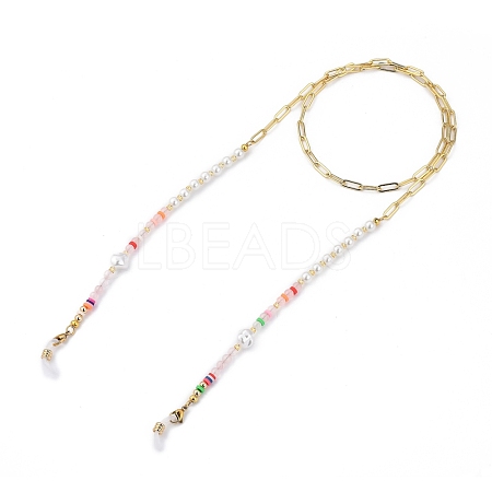 Brass Eyeglasses Chains AJEW-EH00214-03-1