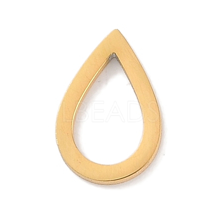 Golden Plated 304 Stainless Steel Charms STAS-K286-03K-G-1