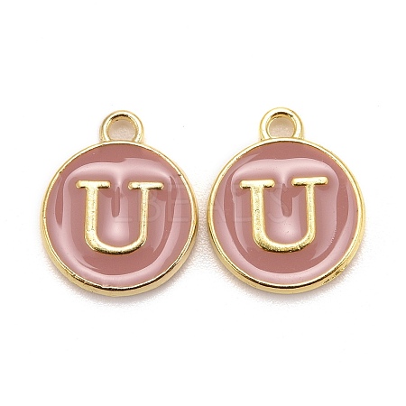 Golden Plated Alloy Enamel Charms LS-ENAM-S118-07U-1