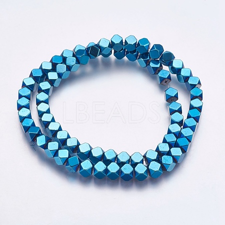 Electroplate Non-magnetic Synthetic Hematite Bead Strands G-K237-15G-1