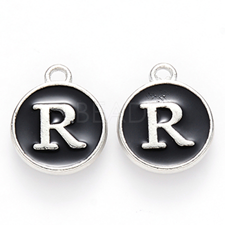 Platinum Plated Alloy Charms ENAM-S118-02R-P-1