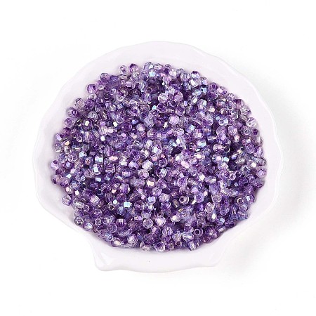 Transparent Spray Painted Glass Beads X1-EGLA-N018-4mm-01-1