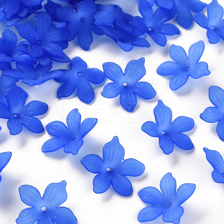 Frosted Acrylic Bead Caps MACR-S371-05A-751-1