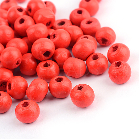Natural Wood Beads WOOD-S662-9x10mm-A01-1