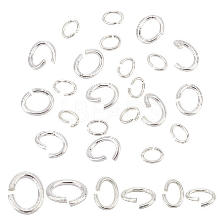 30Pcs 3 Size 925 Sterling Silver Open Jump Rings FIND-BC0003-90-1