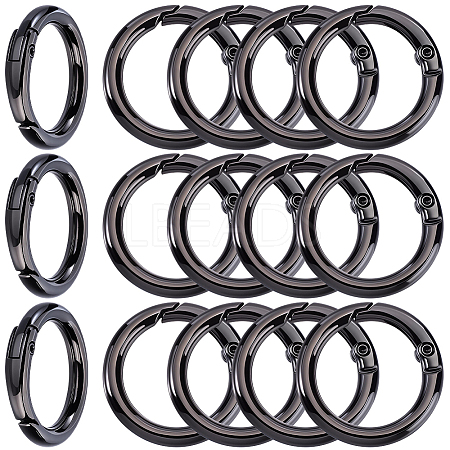 15Pcs Zinc Alloy Spring Gate Rings FIND-BBC0005-01B-B-1