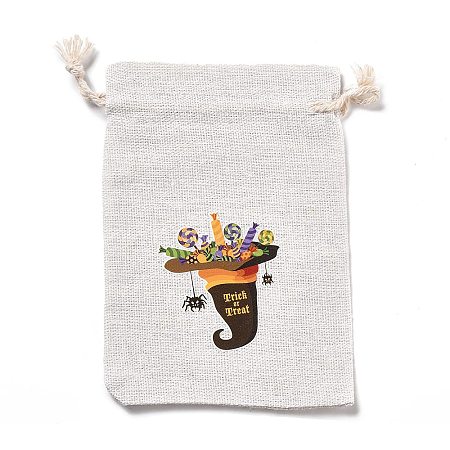 Halloween Cotton Cloth Storage Pouches LS-ABAG-M004-01K-1