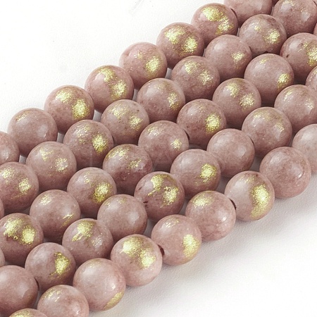 Natural Jade Beads Strands G-F669-A22-6mm-1