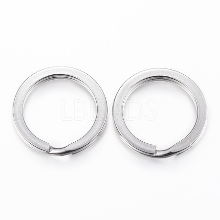 Tarnish Resistant 304 Stainless Steel Split Key Rings STAS-P177-2.3x26mm-P-1